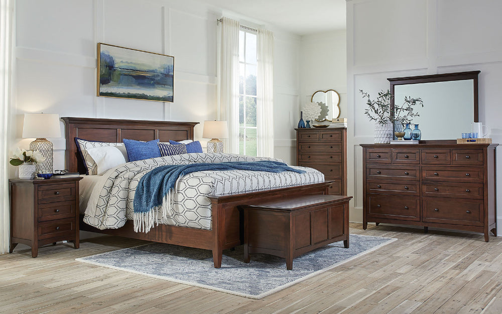 A-America - Westlake King Mansion Bed in Cherry Brown Finish - WSLCB5130 view 5