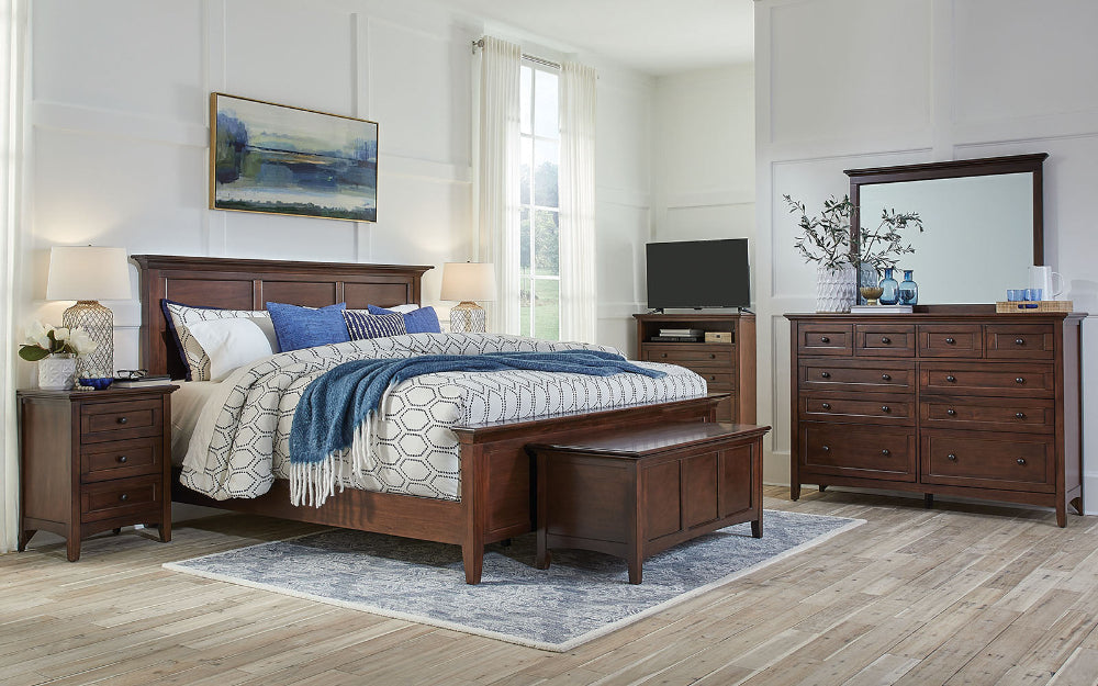 A-America - Westlake King Mansion Bed in Cherry Brown Finish - WSLCB5130 view 11