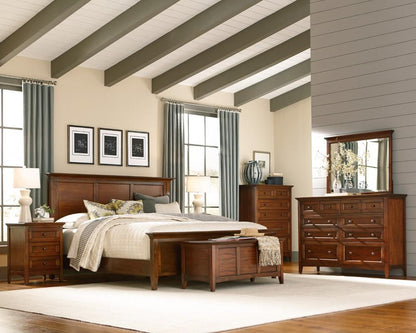 A-America - Westlake King Mansion Bed in Cherry Brown Finish - WSLCB5130 veiw 2