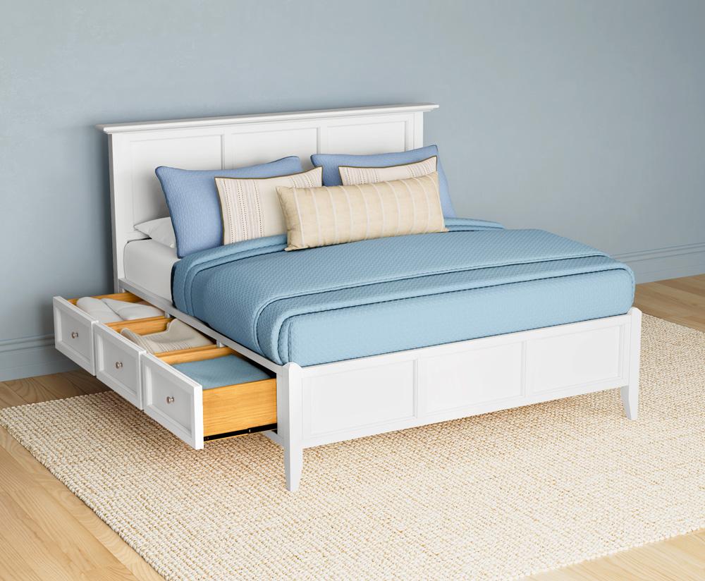 A-America - Westlake King Storage Bed in White - WSLWH5191 veiw 4