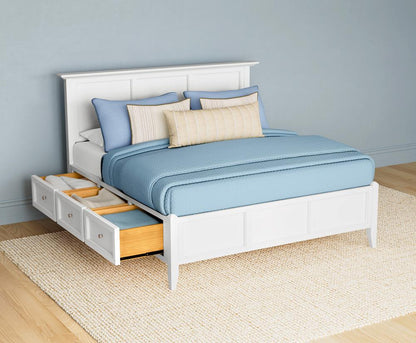 A-America - Westlake King Storage Bed in White - WSLWH5191 veiw 4