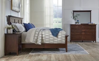 A-America - Westlake Queen Mansion Bed in Cherry Brown Finish - WSLCB5030 view 7