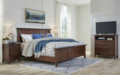A-America - Westlake Queen Mansion Bed in Cherry Brown Finish - WSLCB5030 view 8
