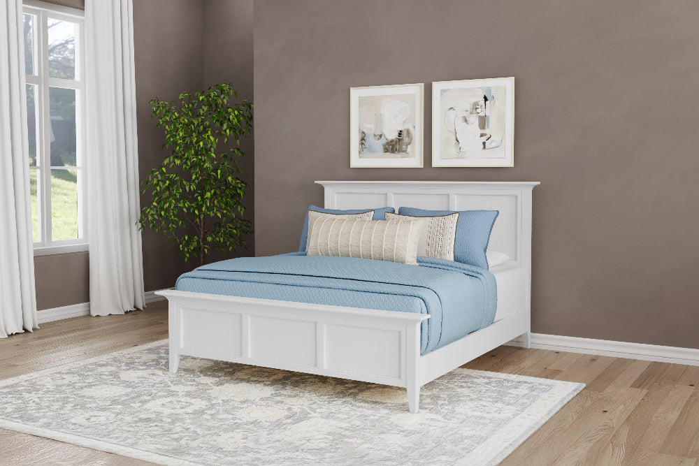 A-America - Westlake Queen Mansion Bed in White - WSLWH5030 view 5