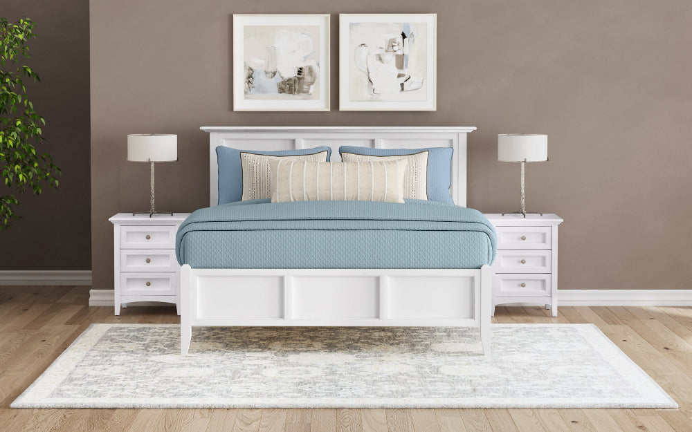 A-America - Westlake Queen Mansion Bed in White - WSLWH5030 view 6