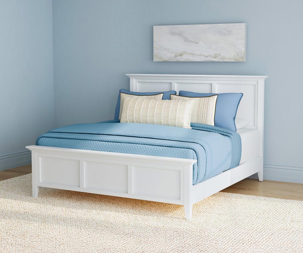 A-America - Westlake Queen Mansion Bed in White - WSLWH5030 veiw 3