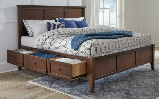 A-America - Westlake Queen Storage Bed in Cherry Brown Finish - WSLCB5091 view 1