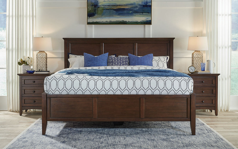 A-America - Westlake Queen Storage Bed in Cherry Brown Finish - WSLCB5091 view 3