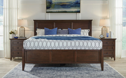 A-America - Westlake Queen Storage Bed in Cherry Brown Finish - WSLCB5091 view 3