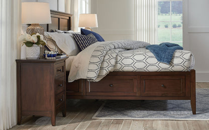 A-America - Westlake Queen Storage Bed in Cherry Brown Finish - WSLCB5091 view 4