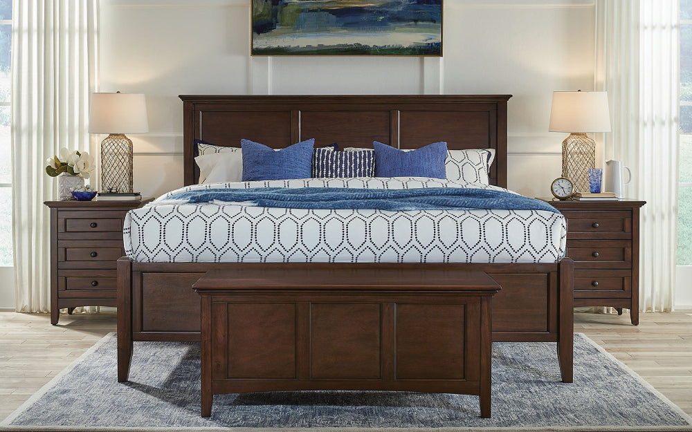 A-America - Westlake Queen Storage Bed in Cherry Brown Finish - WSLCB5091 view 8