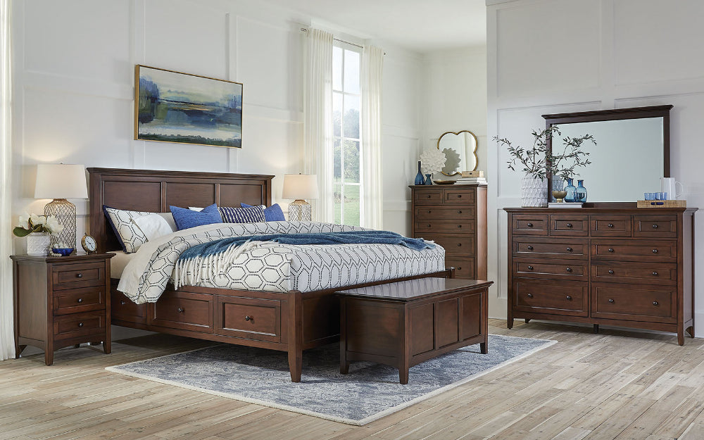A-America - Westlake Queen Storage Bed in Cherry Brown Finish - WSLCB5091 view 10