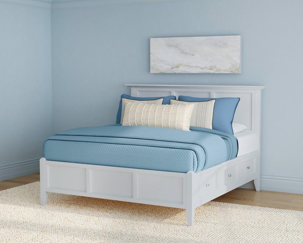A-America - Westlake Queen Storage Bed in White - WSLWH5091 veiw 3