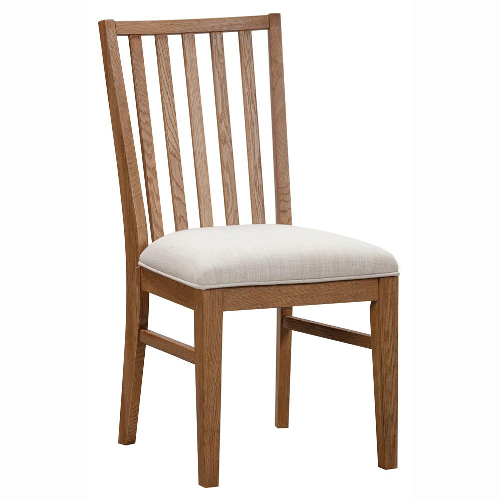 A-America - Weston Slatback Chair with Upholstered Seat (2 pack) in Acorn - WETAC2452 veiw 2