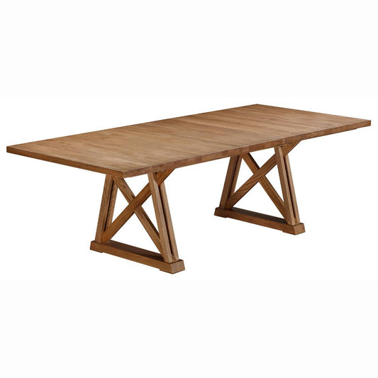 A-America - Weston Trestle Table in Acorn - WETAC6300 view 1