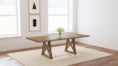 A-America - Weston Trestle Table in Acorn - WETAC6300 veiw 5