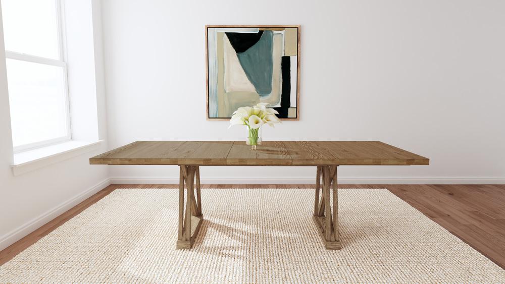 A-America - Weston Trestle Table in Acorn - WETAC6300 veiw 6