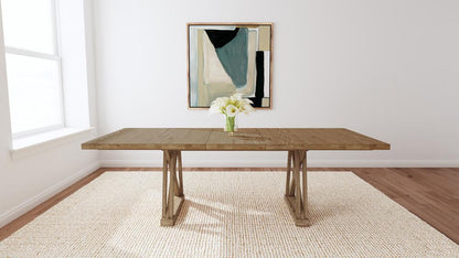 A-America - Weston Trestle Table in Acorn - WETAC6300 veiw 6