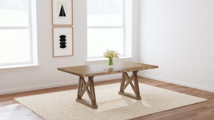 A-America - Weston Trestle Table in Acorn - WETAC6300 veiw 7