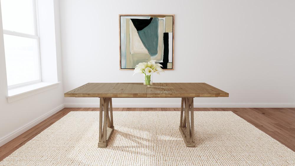A-America - Weston Trestle Table in Acorn - WETAC6300 veiw 8