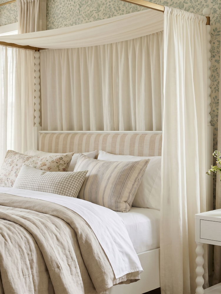 A.R.T. Furniture  - Haven QN Uph Canopy Poster Bed  - 339135-2367CP view 6