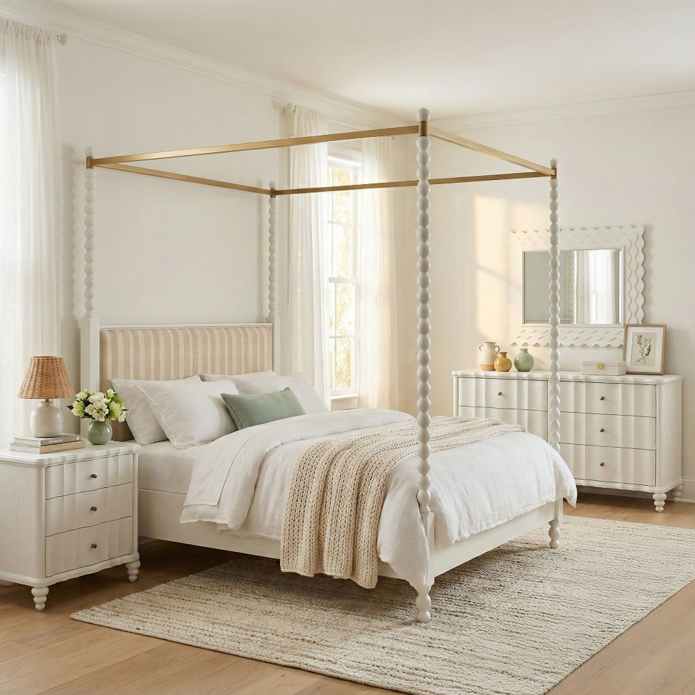 A.R.T. Furniture  - Haven QN Uph Canopy Poster Bed  - 339135-2367CP view 7