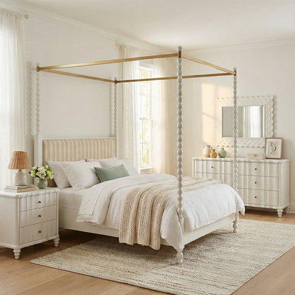 A.R.T. Furniture  - Haven QN Uph Canopy Poster Bed  - 339135-2367CP view 7