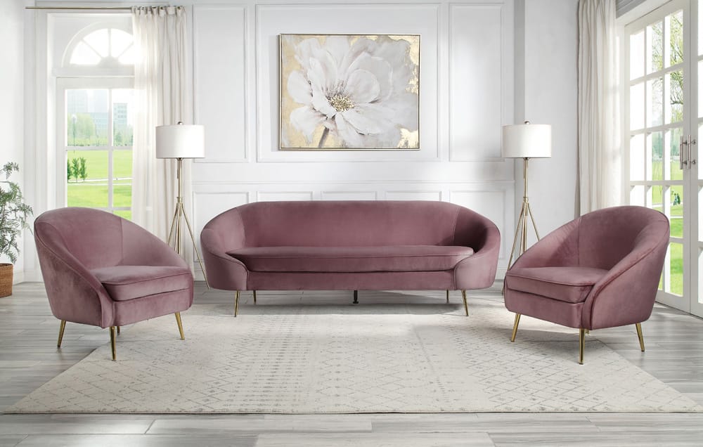 ACME Furniture - Abey - Chair - Pink Velvet - LV00206 view 5