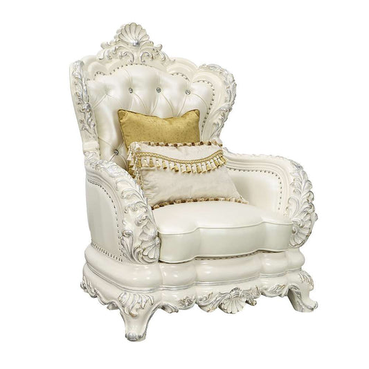 ACME Furniture - Adara Chair w/2 Pillows - Antique White - LV01226 veiw 1