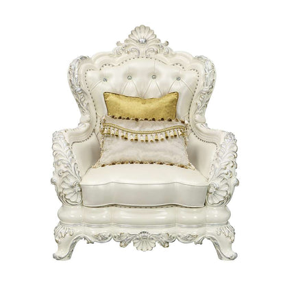 ACME Furniture - Adara Chair w/2 Pillows - Antique White - LV01226 veiw 2