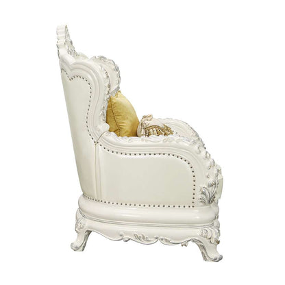 ACME Furniture - Adara Chair w/2 Pillows - Antique White - LV01226 veiw 3