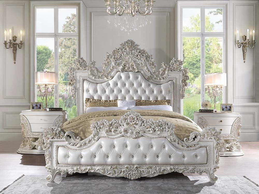 ACME Furniture - Adara Eastern King Bed - Antique White - BD01248EK view 5