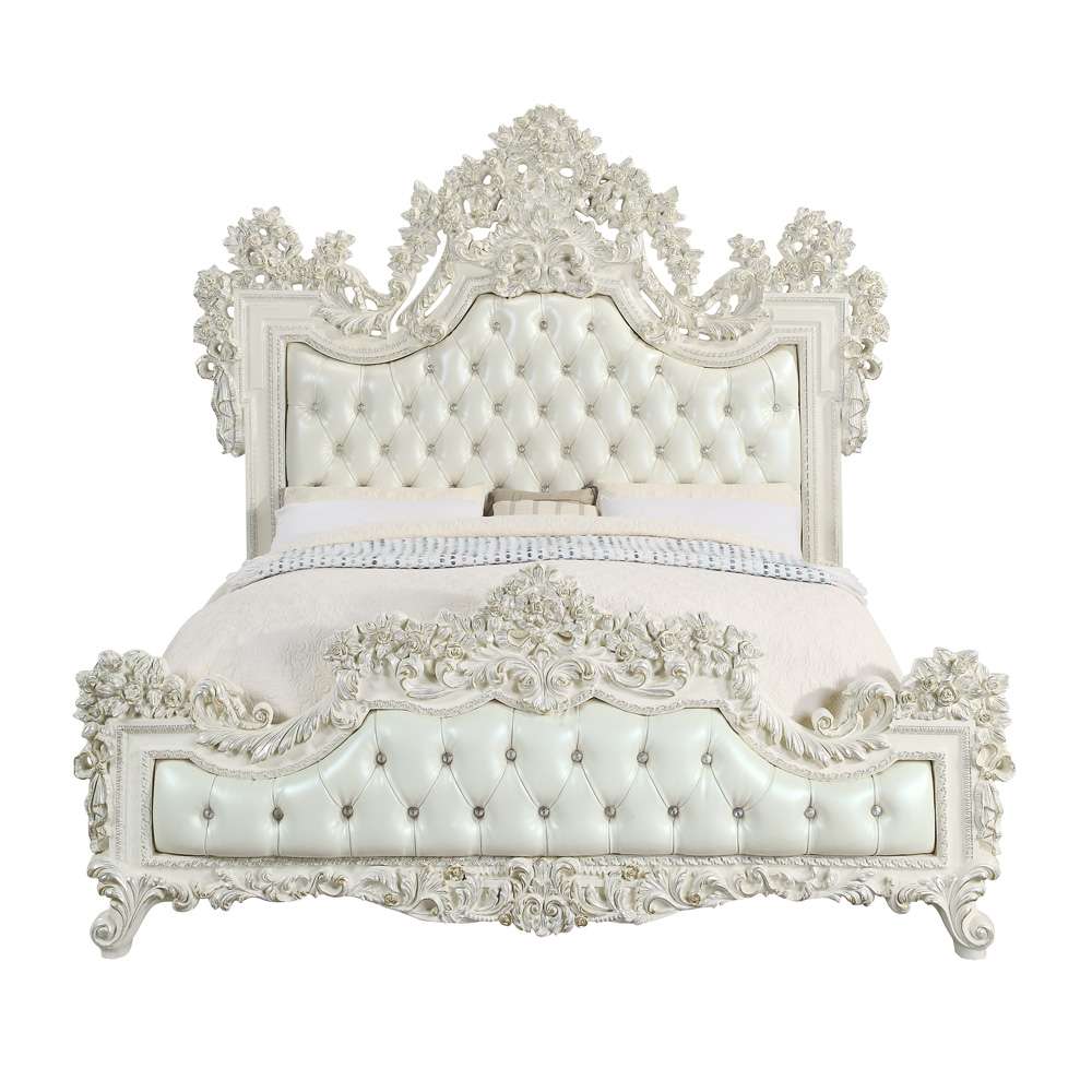 ACME Furniture - Adara Eastern King Bed - Antique White - BD01248EK veiw 2