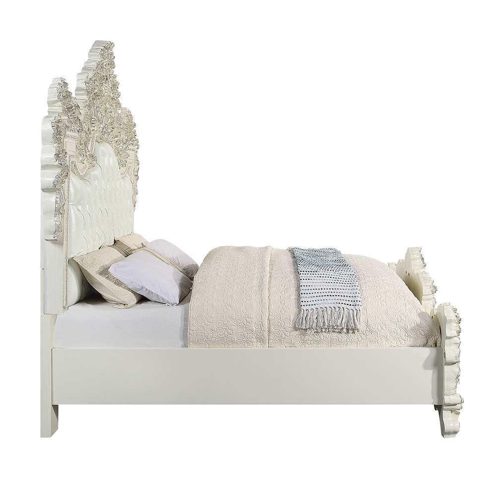 ACME Furniture - Adara Eastern King Bed - Antique White - BD01248EK veiw 3