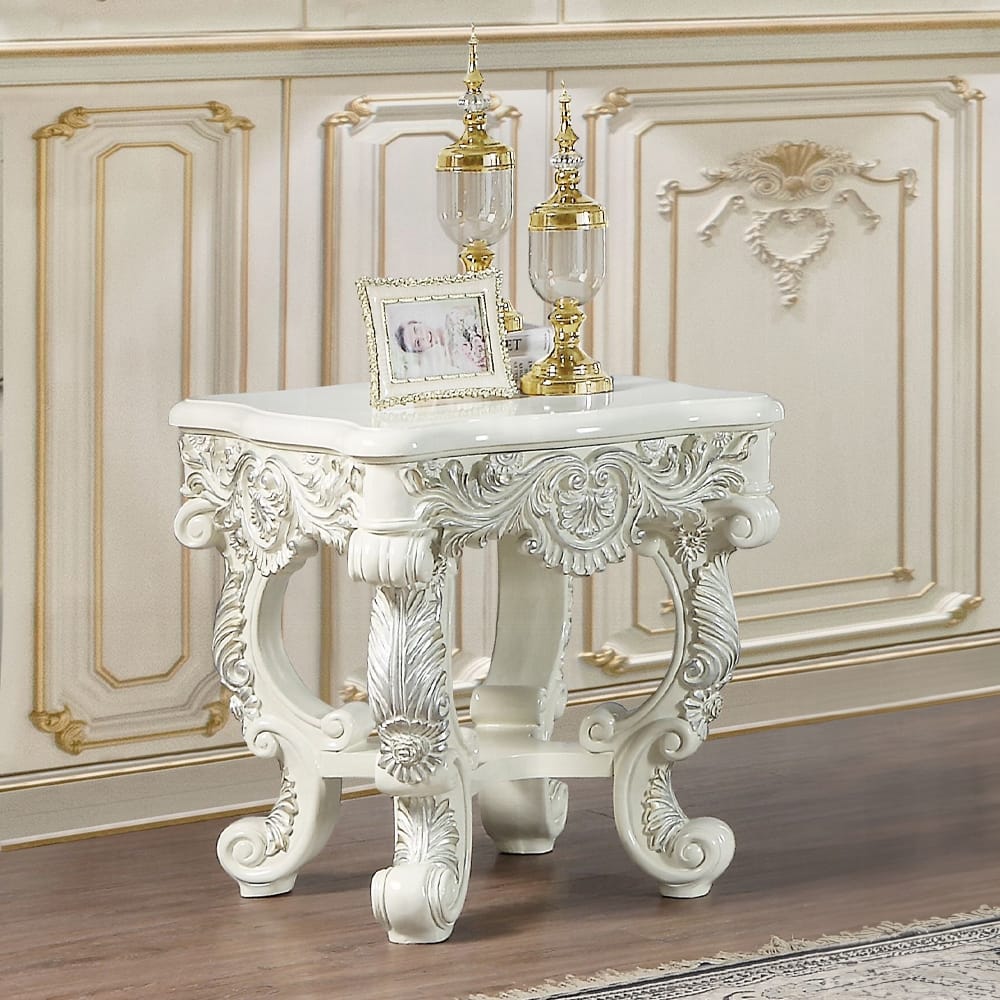 ACME Furniture - Adara End Table - Antique White - LV01218 view 3