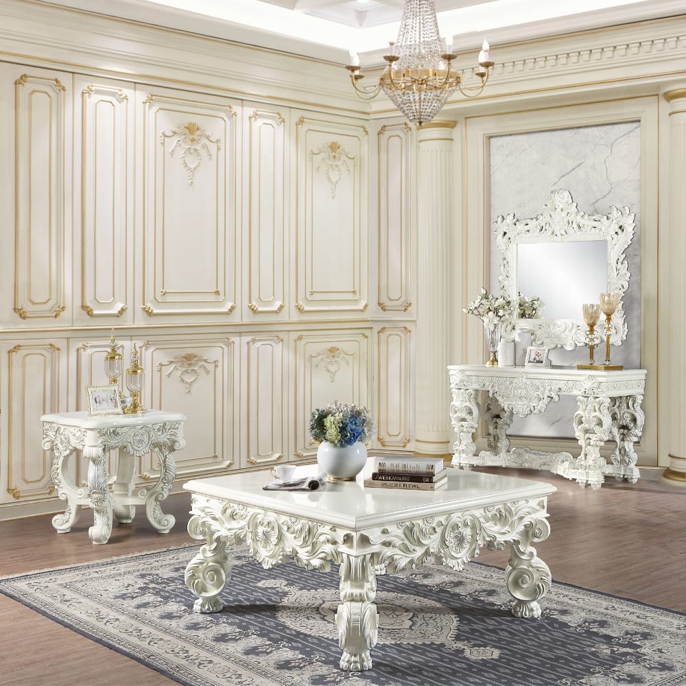 ACME Furniture - Adara End Table - Antique White - LV01218 view 5