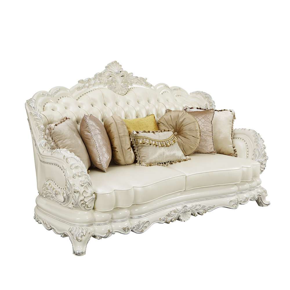ACME Furniture - Adara Sofa w/7 Pillows -Antique White - LV01224 veiw 1