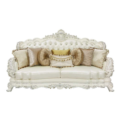 ACME Furniture - Adara Sofa w/7 Pillows -Antique White - LV01224 veiw 2