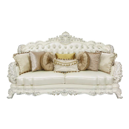 ACME Furniture - Adara Sofa w/7 Pillows -Antique White - LV01224 veiw 2