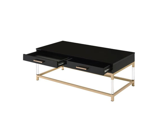 ACME Furniture - Adiel - Coffee Table - Black & Gold Finish - 82345 view 2
