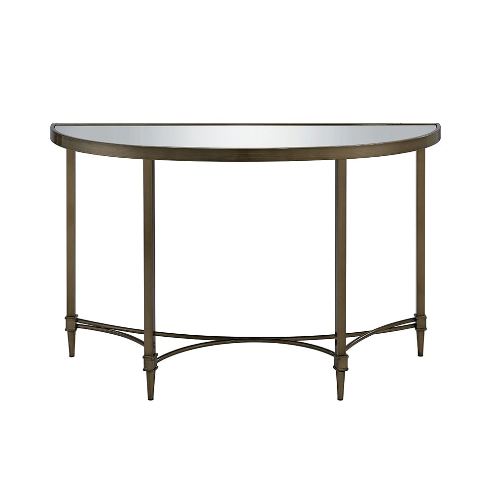 ACME Furniture - Aditya Console Table w/Mirror - Mirrored & Antique Brass Finish - AC02737 veiw 2