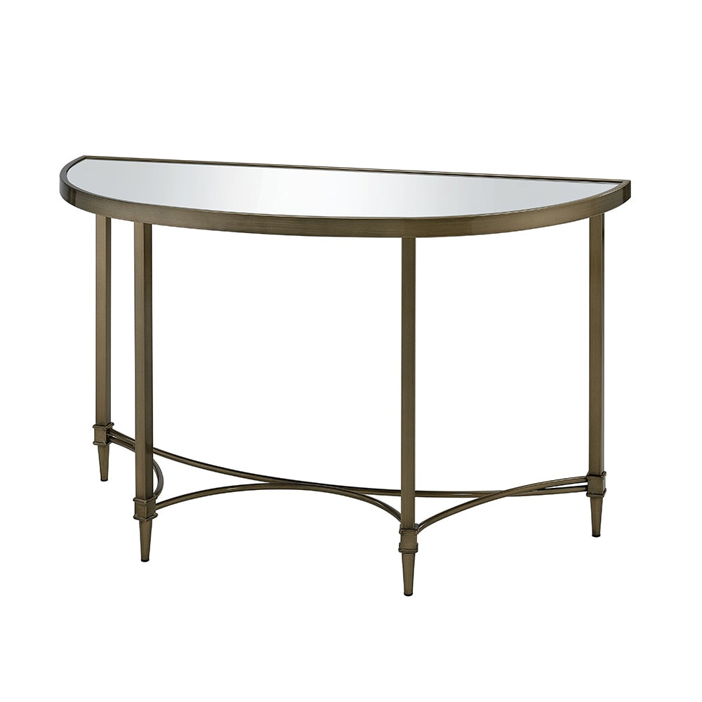 ACME Furniture - Aditya Console Table w/Mirror - Mirrored & Antique Brass Finish - AC02737 veiw 3