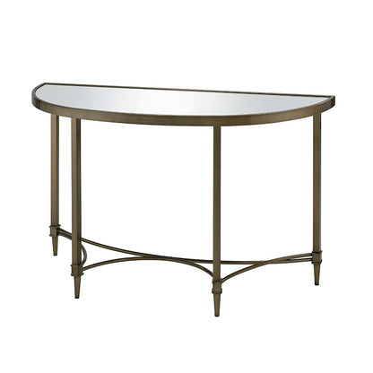 ACME Furniture - Aditya Console Table w/Mirror - Mirrored & Antique Brass Finish - AC02737 veiw 3