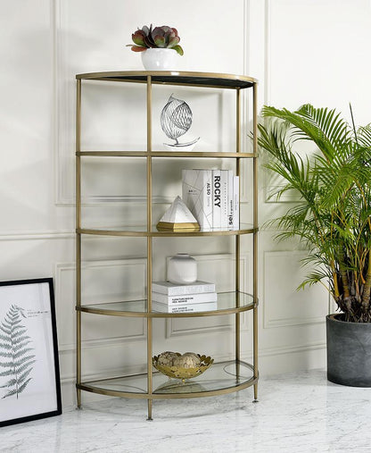 ACME Furniture - Aditya Rack - Mirrored & Antique Brass Finish - AC02738 veiw 1