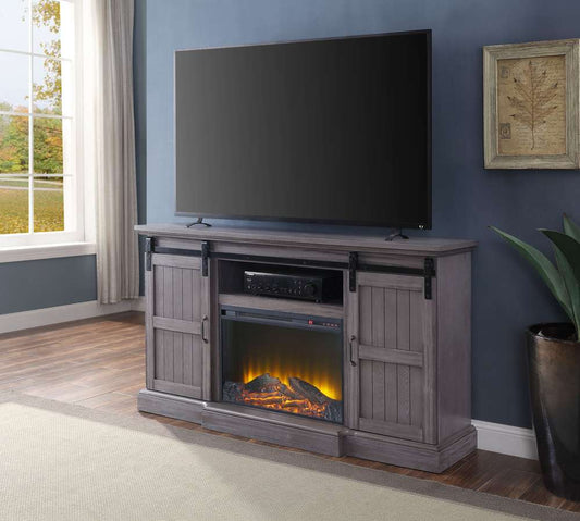 ACME Furniture - Admon TV Stand w/Fireplace - 91618 veiw 1