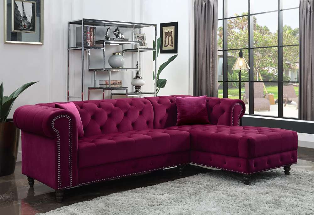 ACME Furniture - Adnelis Sectional Sofa w/2 Pillows - 57315 veiw 1