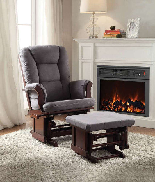 ACME Furniture - Aeron Glider Chair & Ottoman - 59338 veiw 1