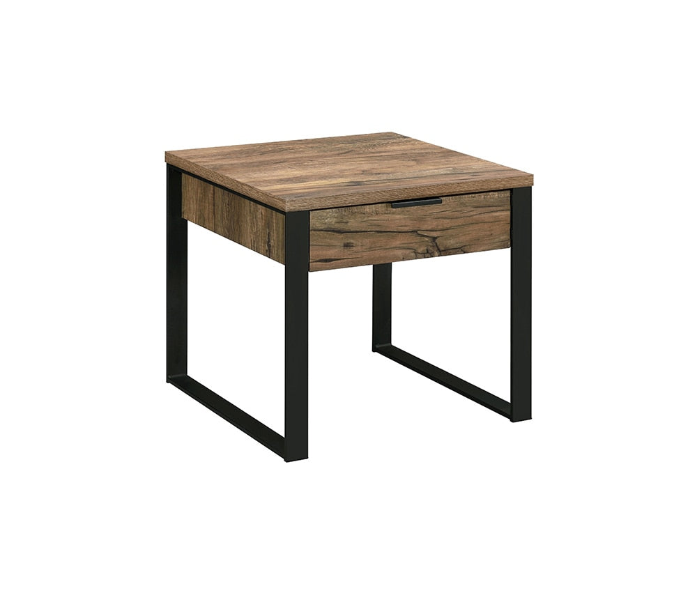 ACME Furniture - Aflo End Table - Weathered Oak & Black Finish - 82472 veiw 1