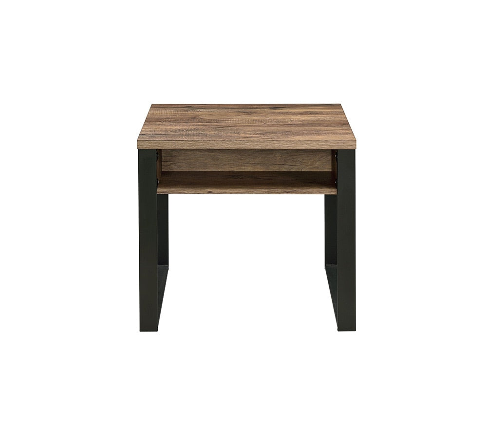 ACME Furniture - Aflo End Table - Weathered Oak & Black Finish - 82472 veiw 3
