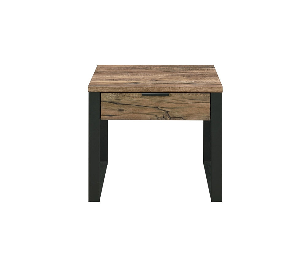 ACME Furniture - Aflo End Table - Weathered Oak & Black Finish - 82472 veiw 4
